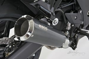 Kawasaki Z1000 2010 till now + Bos Ssec RR Carbon Steel _F
